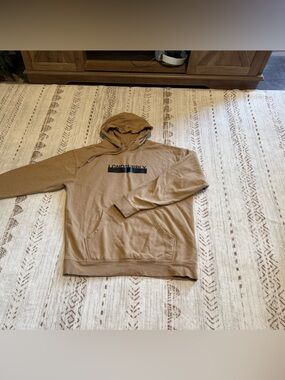 Mens Tan Hoodie Sweatshirt - Unbranded